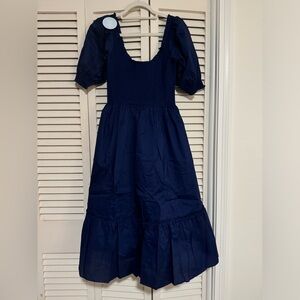 Hill House Louisa Nap Dress Navy Small NWT